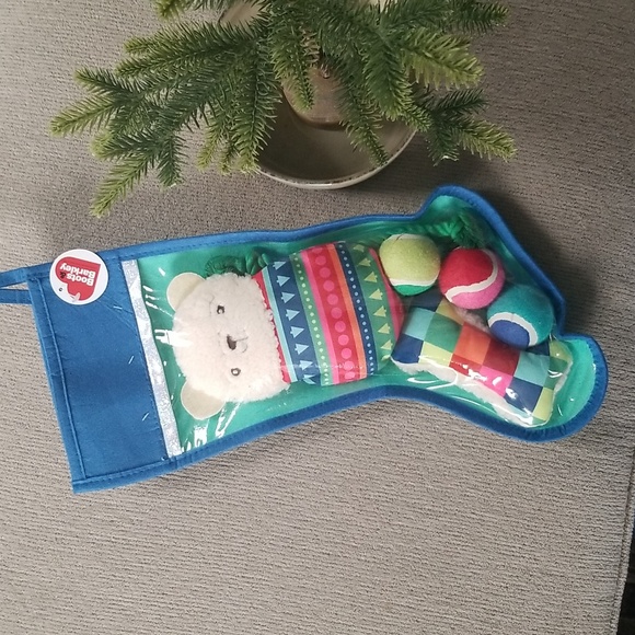 Small-Medium Dog Christmas Stocking, Christmas Dog Toys - Picture 1 of 3